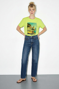 Kadın %100 Pamuk Italy Temalı Baskılı Premium Tasarım T-Shirt 1008 60282054 - Fıstık Yeşili T-SHİRT modelleri