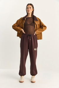 Kadın Basic Jogger Relaxed Polarlı Eşofman Altı 60283860 - Kahverengi EŞOFMAN ALTI modelleri