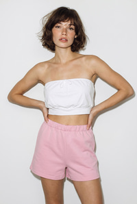 Kadın Beli Lastikli Yüksek Bel Basic Mini Şort 60286330 - Pembe ŞORT & BERMUDA modelleri