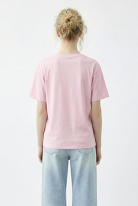 Kadın Boncuk Taş İşlemeli Yusufçuk Desenli Rahat Kalıp T-Shirt 2212 60283971 - Şeker Pembe T-SHİRT modelleri