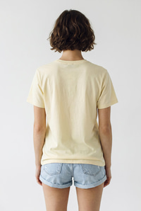 Kadın Boncuk Taş İşlemeli Yusufçuk Desenli Rahat Kalıp T-Shirt 2212 60283971 - Sarı T-SHİRT modelleri