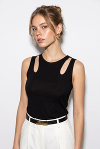 Kadın Cut-Out Omuz Detaylı Viskon Bluz 60382628 - Siyah BLUZ modelleri