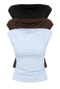 Kadın Degaje Yaka Yanlardan Büzgü Detaylı Likralı Bluz 6157 60286227 - Siyah-Kahve-Mavi BLUZ modelleri