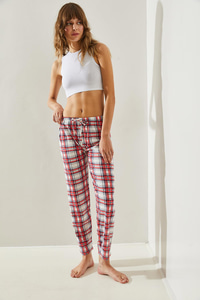 Kadın Desenli Pijama Altı 60251159 - Lacivert-Kırmızı EŞOFMAN ALTI modelleri
