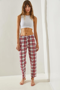 Kadın Desenli Pijama Altı 60251159 - Lacivert-Kırmızı EŞOFMAN ALTI modelleri
