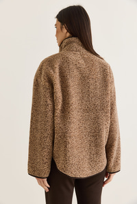 Kadın Dik Yaka Cep Detaylı Biyeli Çift Fermuarlı Oversize Teddy Polar Sweat 2970 60286656 - Sütlü Kahve SWEATSHİRT modelleri