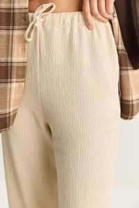 Kadın Geniş Paça Krinkıl Örme Pantolon 4108 60283847 - Krem PANTOLON modelleri