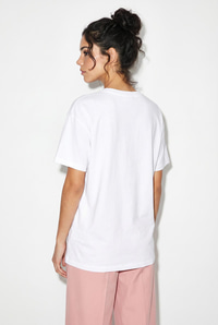 Kadın Good Day Baskılı Nakış Detaylı Relaxed Fit T-Shirt 7642 60286117 - Beyaz T-SHİRT modelleri