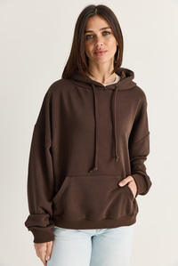 Kadın Kanat Detaylı Taş İşlemeli Kapüşonlu Kanguru Cepli Sweatshirt 4197 60286519 - Acı Kahve SWEATSHİRT modelleri