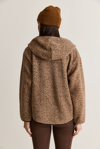 Kadın Kapüşonlu Biyeli Fermuarlı Cep Detaylı Teddy Peluş Sweat 2970 60286606 - Kahverengi-Vizon SWEATSHİRT modelleri