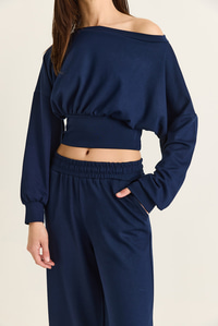 Kadın Kayık Yaka Beli Korseli Crop Bluz Cep Detaylı Palazzo Pantolon Modal Takım 36049 60286542 - Lacivert ALT - ÜST TAKIM modelleri