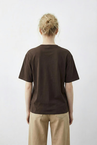 Kadın Leopar Kalp Taş İşlemeli Bisiklet Yaka Regular Fit T-Shirt 2210 60283976 - Kahverengi T-SHİRT modelleri