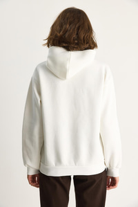 Kadın Nakış İşlemeli Kapüşonlu Kanguru Cepli Sweatshirt 6045 60284098 - Ekru SWEATSHİRT modelleri