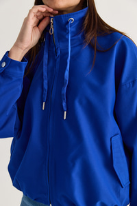 Kadın Oversize Dik Yaka Fermuarlı Bomber Ceket 2854 60286591 - Saks CEKET modelleri