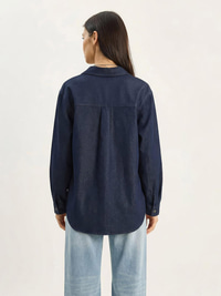 Kadın Regular Fit Denim Gömlek 7513 60283940 - Lacivert GÖMLEK modelleri