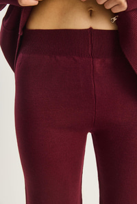 Kadın Relax Fit Kapüşonlu Hırka Yüksek Bel Pantolon Triko Takım TT251003 60283645 - Bordo ALT - ÜST TAKIM modelleri