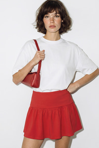 Kadın Sırtı Kalp Dekolteli Oversize Modal T-Shirt 1113 60286328 - Beyaz-Kırmızı T-SHİRT modelleri