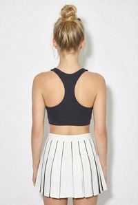 Kadın Sporcu Crop Atlet 60251252 - Füme BLUZ modelleri