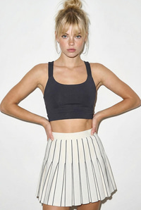 Kadın Sporcu Crop Atlet 60251252 - Füme BLUZ modelleri