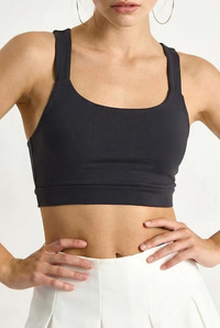 Kadın Sporcu Crop Atlet 60251252 - Füme BLUZ modelleri