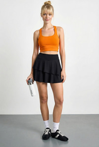 Kadın Sporcu Crop Atlet 60251252 - turuncu BLUZ modelleri