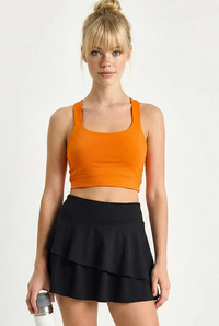 Kadın Sporcu Crop Atlet 60251252 - turuncu BLUZ modelleri