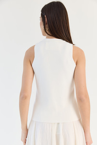 Kadın Süs Düğmeli Triko Peplum Top Bluz 2854 60286537 - Ekru BLUZ modelleri