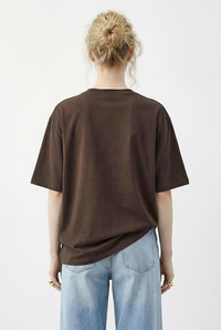 Kadın Taş Detaylı Leopar Baskılı Bisiklet Yaka Rahat Kalıp T-Shirt 2200 60283970 - Acı Kahve T-SHİRT modelleri