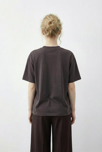 Kadın Tokalı Fular Detaylı Basic T-Shirt 7601 60283978 - Kakao T-SHİRT modelleri