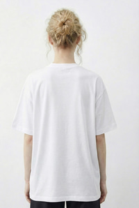 Kadın Tokalı Fular Detaylı Basic T-Shirt 7601 60283978 - Beyaz T-SHİRT modelleri