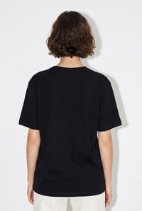 Kadın V Yaka For Love Nakış ve Boncuk İşlemeli Oversize T-Shirt 2240 60286329 - Siyah T-SHİRT modelleri