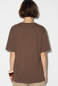 Kadın V Yaka For Love Nakış ve Boncuk İşlemeli Oversize T-Shirt 2240 60286329 - Acı Kahve T-SHİRT modelleri