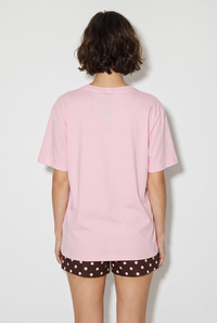 Kadın V Yaka For Love Nakış ve Boncuk İşlemeli Oversize T-Shirt 2240 60286329 - Pudra T-SHİRT modelleri