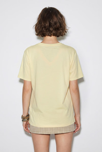 Kadın V Yaka For Love Nakış ve Boncuk İşlemeli Oversize T-Shirt 2240 60286329 - Açık Sarı T-SHİRT modelleri