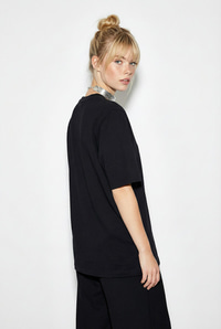 Kadın Vatkalı Omuz Detaylı Düğüm Detaylı Kısa Kollu T-Shirt 1067 60286068 - Siyah T-SHİRT modelleri