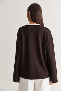Kadın Wild Baskılı Bisiklet Yaka Oversize Uzun Kollu Sweatshirt 2392 60286691 - Acı Kahve SWEATSHİRT modelleri