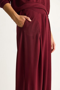 Kadın Yumuşuk Dokulu Polo Yaka Kısa Sweat Şalvar Viskon Dalgıç Takım 6818 60283530 - Bordo ALT - ÜST TAKIM modelleri