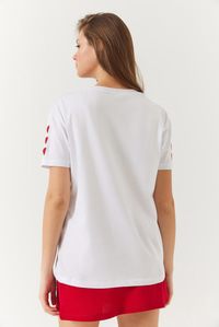 Kalp Nakışlı Tshirt 60602008 - Beyaz