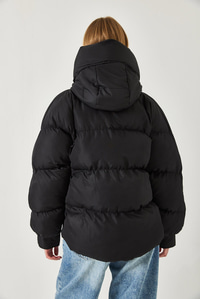Kapişonlu Şişme Mont 2422 60451012 - Siyah