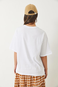 Kısa Kollu Kovboy Baskılı T-Shirt 60602012 - Beyaz