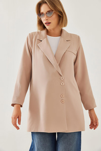 Kruvaze Blazer Ceket MBMS045 60501045 - Ekru