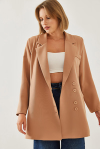 Kruvaze Blazer Ceket MBMS045 60501045 - Vizon