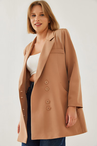 Kruvaze Blazer Ceket MBMS045 60501045 - Vizon