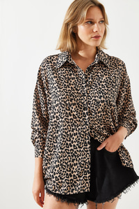 Leopar Desenli Gömlek MBMS008 60501008 - Leopar