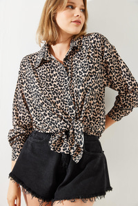 Leopar Desenli Gömlek MBMS008 60501008 - Leopar