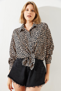 Leopar Desenli Gömlek MBMS008 60501008 - Leopar