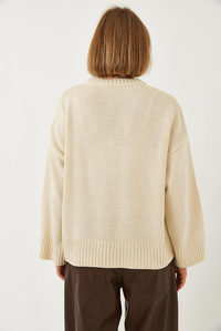 Oversize Basic Triko Kazak 20247601 - Krem