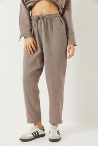 Oversize Gömlek Şalvar Pantolon Müslin Alt-Üst Takım 9259 60283113 - Vizon