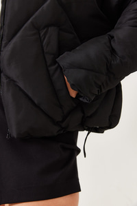 Oversize Şişme Mont - Siyah DIŞ GİYİM modelleri