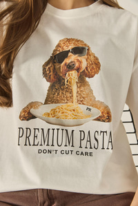 Premium Baskılı Bisiklet Yaka Oversize Pamuklu T-Shirt ÖT251033 60283295 - Ekru